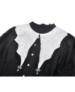 Robe Noire Et Blanche DARK IN LOVE 'bat' -Cosplay 1000x6642 900