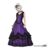 Robe De Bal Gothique SINISTER -Cosplay 1080 gothiclongdresswithvampirecollarbysinister 06 900