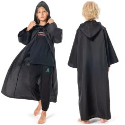 Star Wars Anakin Skywalker Cape Noire Version D'enfant Cosplay Costume