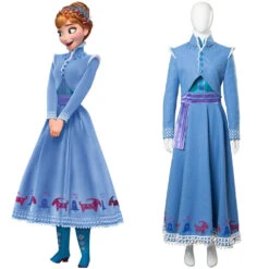La Reine Des Neiges Joyeuses Fetes Avec Olaf Anna Cosplay Costume
