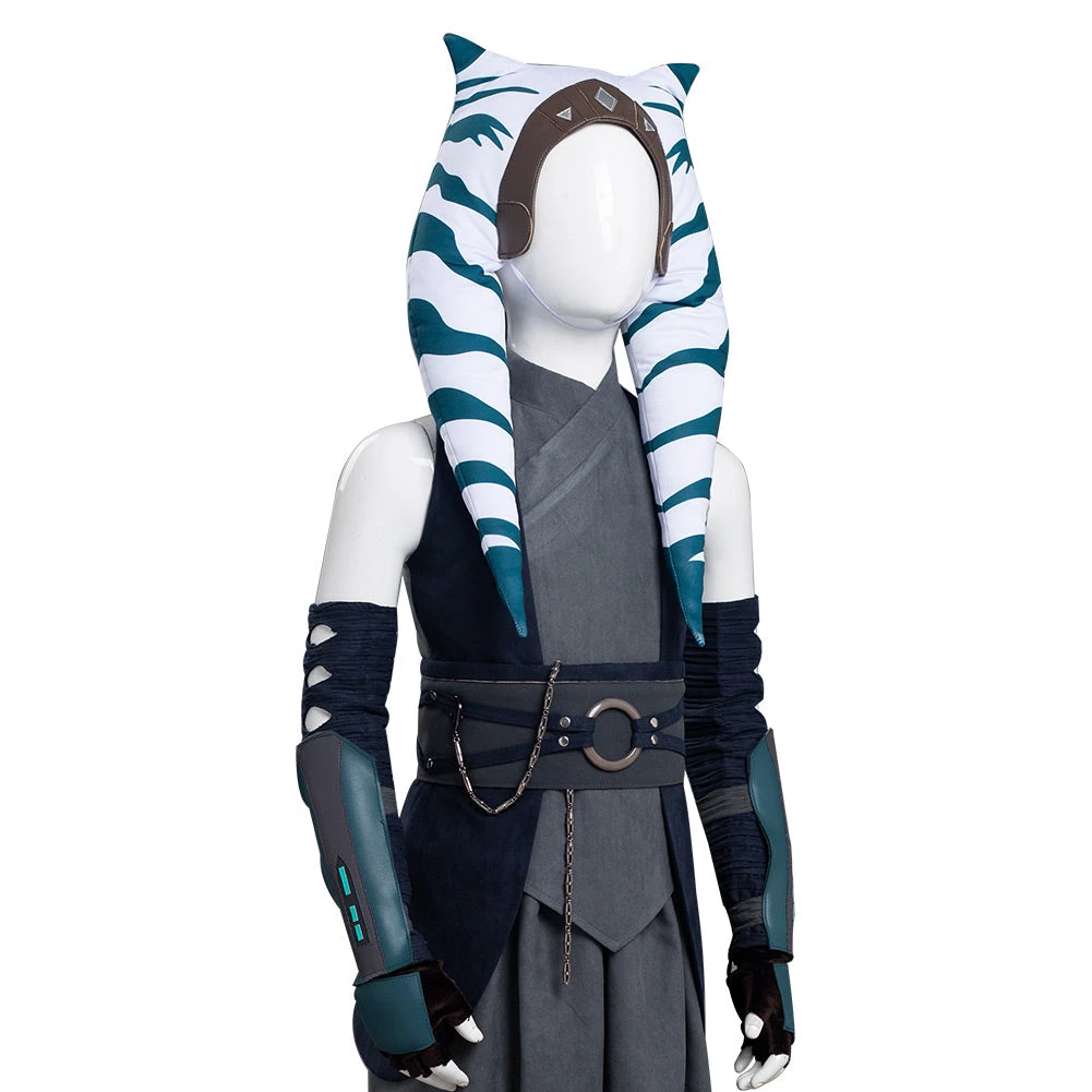 Enfant Star War The Mandalorian Ahsoka Tano Cosplay Costume 11 Enfant Star War The Mandalorian Ahsoka Tano Cosplay Costume – Image 9