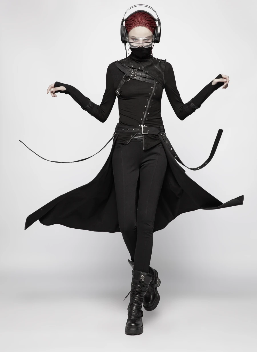 Surjupe Gothique Femme PUNK RAVE 6 Surjupe Gothique Femme PUNK RAVE â Image 4