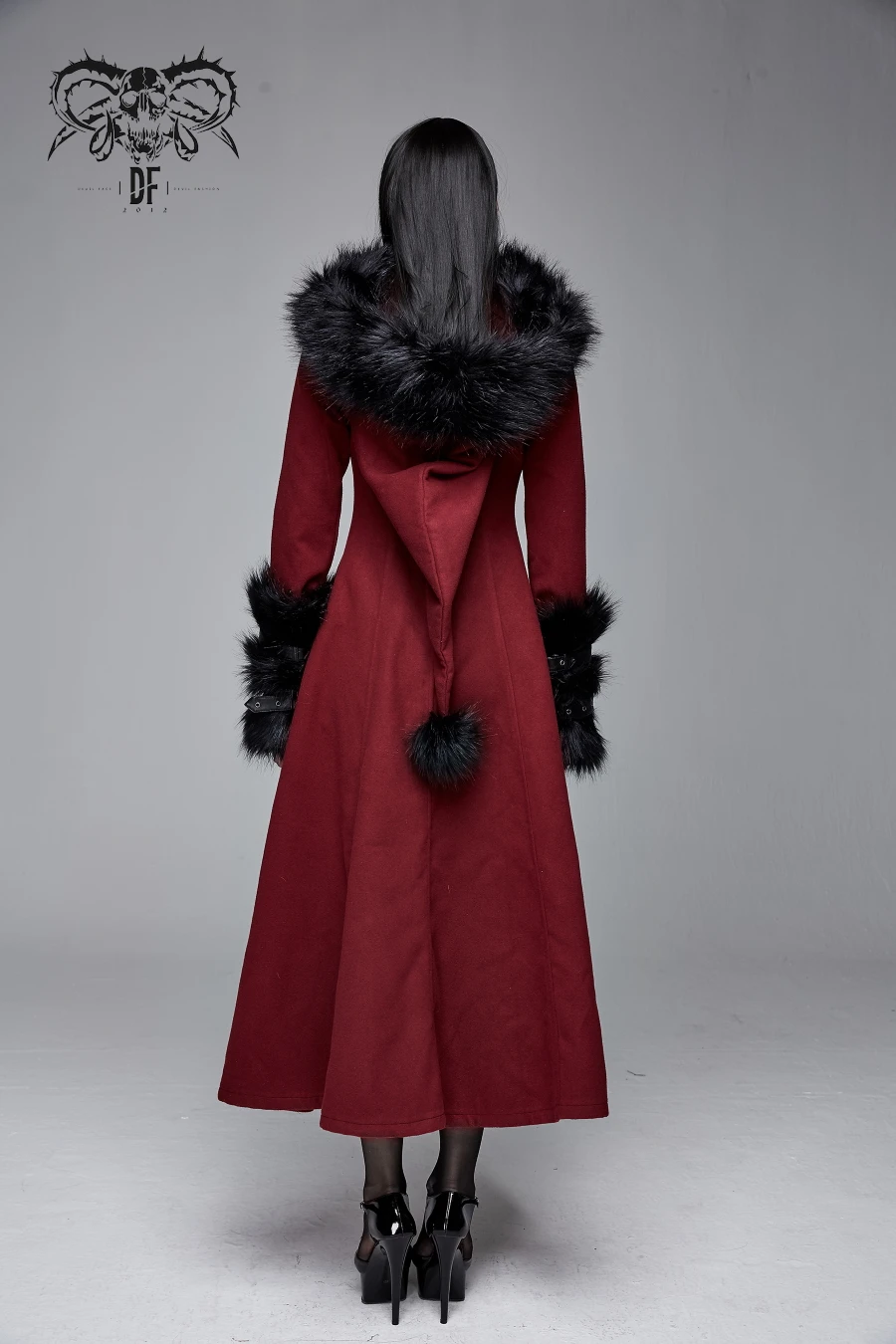 Long Manteau DEVIL FASHION 'blood Of Sirena' 5 Long Manteau DEVIL FASHION 'blood Of Sirena' – Image 3