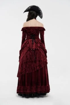 Jupe Victorienne Rouge PUNK RAVE 'blood Empera' -Cosplay 11103211 900