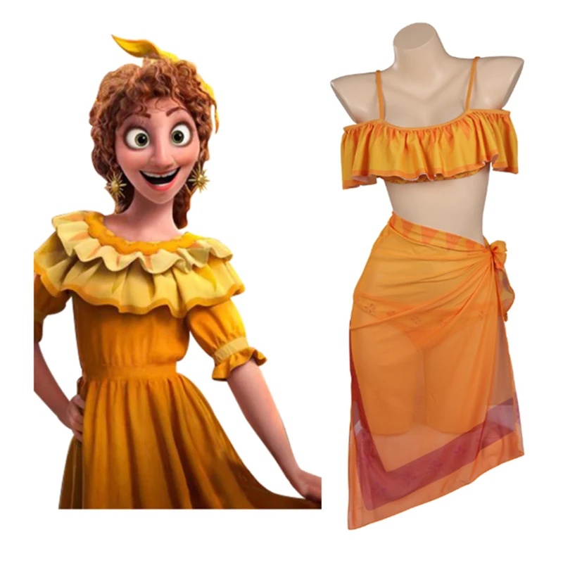 Encanto Pepa Maillot De Bain Adulte Cosplay Costume 3 Encanto Pepa Maillot De Bain Adulte Cosplay Costume