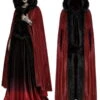 Longue Cape Femme PUNK RAVE 'lune Rousse' 1 Longue Cape Femme PUNK RAVE 'lune Rousse' -Cosplay 1423rd 900