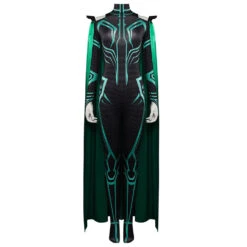 Film Thor: Ragnarok Hela Femme Vert Uniform Combinaison Cosplay Costume -Cosplay 15001694 1