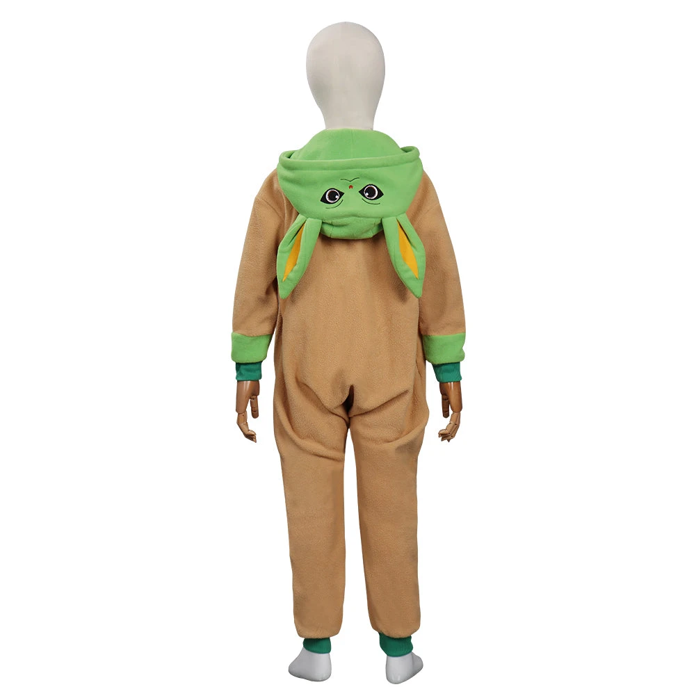 Star Wars Yoda Bébé Pyjamas Combinaison Cosplay Costume 4 Star Wars Yoda Bébé Pyjamas Combinaison Cosplay Costume – Image 2