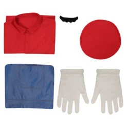 Film Adulte Super Mario Bros Mario Ensemble Cosplay Costume Carnaval -Cosplay 15003632 8