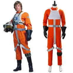 Star Wars X-Wing Rebel Pilote Uniform Orange Cosplay Costume
