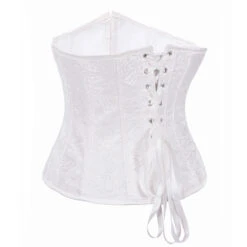 Serre-taille Gothique Victorien Blanc 8 Serre-taille Gothique Victorien Blanc -Cosplay 2002 white3