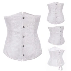 Serre-taille Gothique Victorien Blanc 9 Serre-taille Gothique Victorien Blanc -Cosplay 2002white