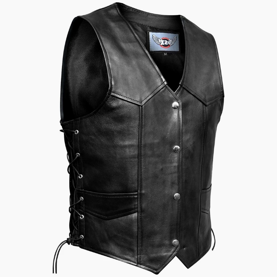 Gilet Cuir Sans Manches OSX 'Fresco' 3 Gilet Cuir Sans Manches OSX 'Fresco'