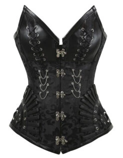 Corset Gothique Brocarde Noir