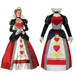 Adulte Alice Au Pays Des Merveilles La Reine Rouge Uniforme Cosplay Costume