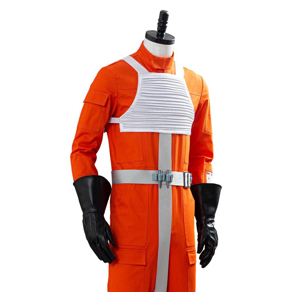 Star Wars X-Wing Rebel Pilote Uniform Orange Cosplay Costume 10 Star Wars X-Wing Rebel Pilote Uniform Orange Cosplay Costume – Image 8