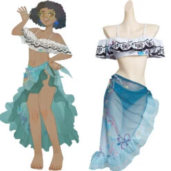 Film Encanto Mirabel Maillot De Bain Cosplay Costume- Cossky