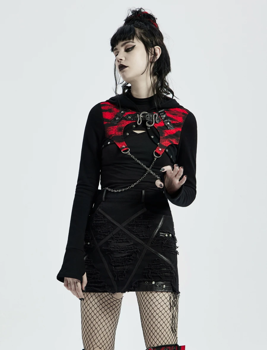 Jupe Post-apocalypse PUNK RAVE 'dark Decadence' 3 Jupe Post-apocalypse PUNK RAVE 'dark Decadence'