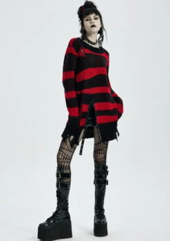 Pull Oversize PUNK RAVE 'red Moon' -Cosplay 2608039064202503580502637 900