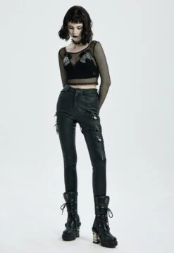 Pantalon Femme PUNK RAVE 'coeur Noir' 12 Pantalon Femme PUNK RAVE 'coeur Noir' -Cosplay 2608039064202503580502968 900