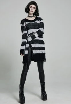 Pull Oversize PUNK RAVE 'white Moon' 10 Pull Oversize PUNK RAVE 'white Moon' -Cosplay 2608039064202503580504525 900