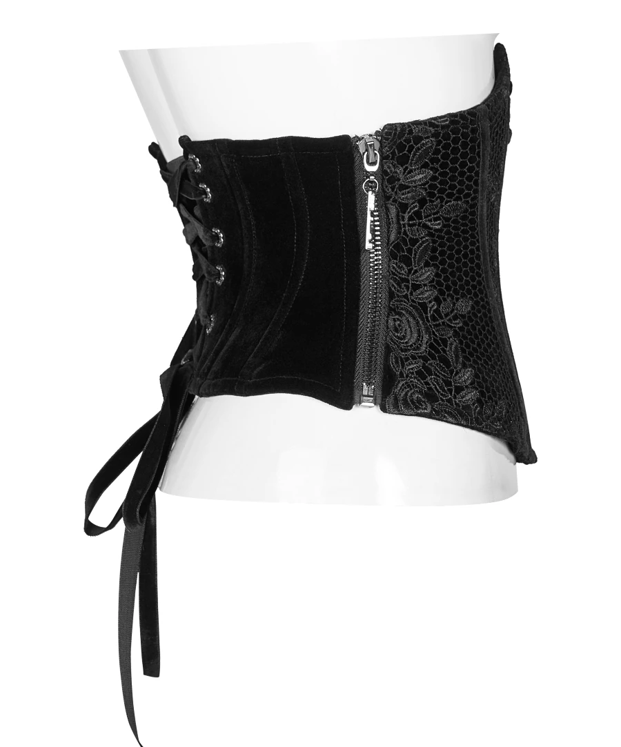 Serre-taille Romantique Noir PUNK RAVE 7 Serre-taille Romantique Noir PUNK RAVE – Image 5