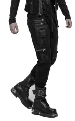 Pantalon Homme PUNK RAVE 'black Storm' -Cosplay 2608039064202503580522653 900