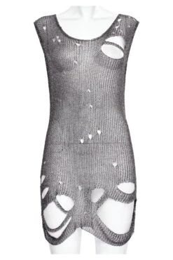 Haut Destroy PUNK RAVE 'ripped Silver' -Cosplay 2641021629215172025035805000671 900