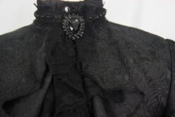 Chemise Gothique Victorienne Noire -Cosplay 2 1000