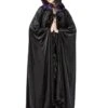 Cape Gothique SINISTER Noire Et Violette 2 Cape Gothique SINISTER Noire Et Violette -Cosplay 344 ghoticcapewithsatinrosesbysinister 1 900