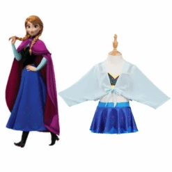 La Reine Des Neiges Anna Enfant Maillot De Bain Cosplay Costume -Cossky