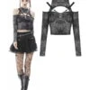 Crop Top DARK IN LOVE 'skull' -Cosplay 666x1000110 900