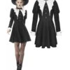Robe Noire Et Blanche DARK IN LOVE 'bat' -Cosplay 666x1000111 900
