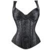 Bustier Gothique Brocarde Noir -Cosplay 6682011 900