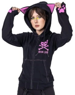 Veste Emo Zippée BYE BYE KITTY