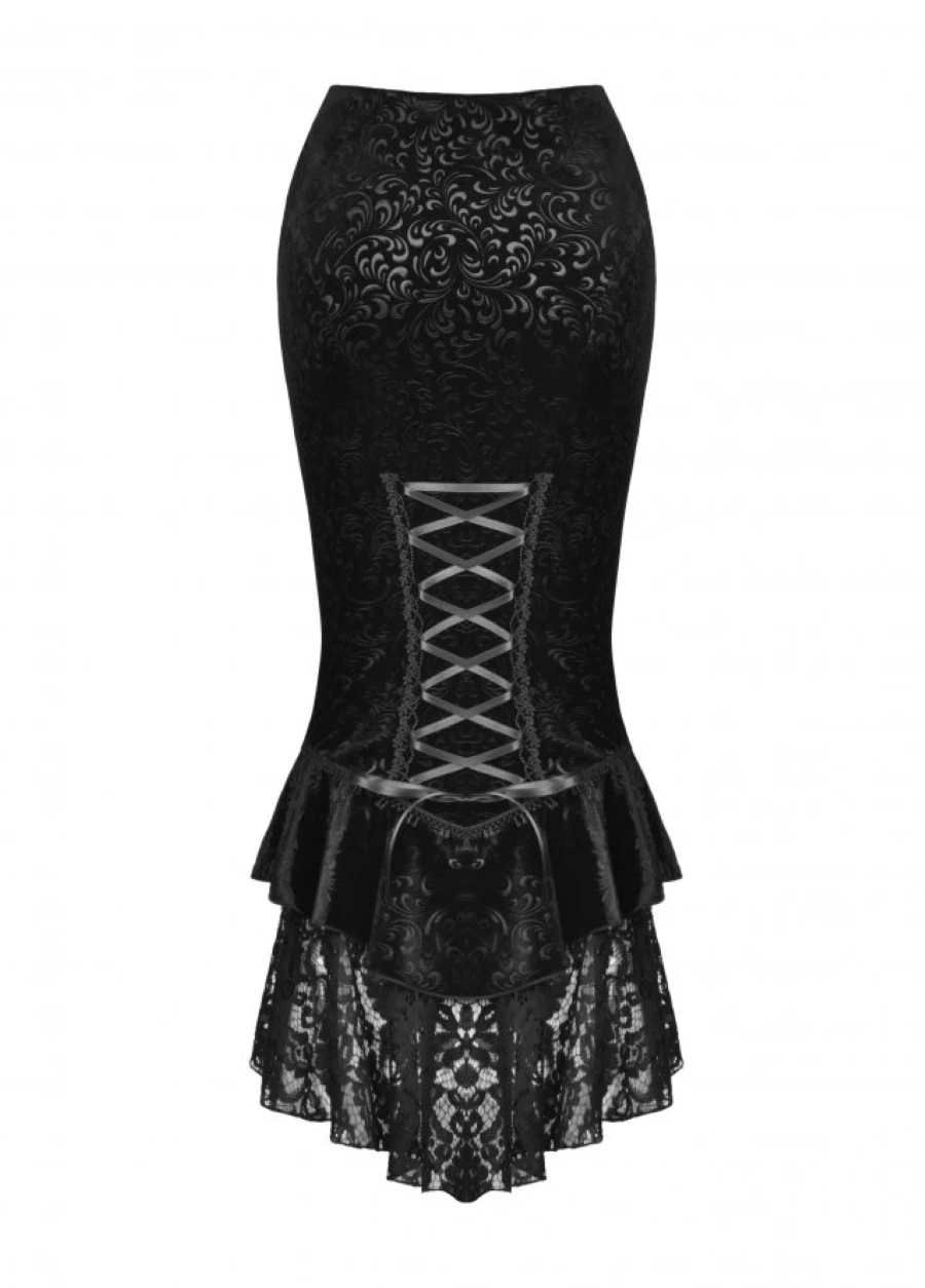 Jupe Gothique Victorienne DARK IN LOVE 5 Jupe Gothique Victorienne DARK IN LOVE – Image 3