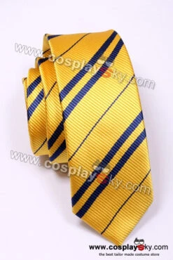 Harry Potter Cravates 4 Couleurs Cosplay Accessoire -Cosplay Harry Potter Hufflepuff yellow Black Tie