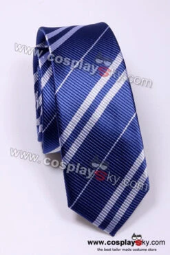 Harry Potter Cravates 4 Couleurs Cosplay Accessoire -Cosplay Harry Potter Ravenclaw Blue Grey Tie