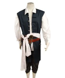 Film Pirates Of The Caribbean Pirates Des Caraïbes Jack Sparrow Uniforme Cosplay Costume -Cosplay Pirates des Caraibes Jack Sparrow Uniforme Cosplay Costume 5