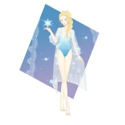 Pre-Commande Elsa La Reine Des Neiges Design Original Maillot De Bain - Cossky
