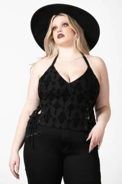 Top KILLSTAR 'Aria' -Cosplay aria flocked halter top plus w d x1600 900