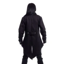 Manteau Gothique POIZEN INDUSTRIES -Cosplay barnes coat men black poizen industries 2 900