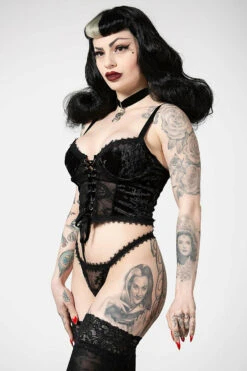 Guêpière KILLSTAR 'be Veiled' -Cosplay be veiled lace basque b x1600 900