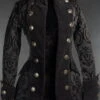 Veste Victorienne Pirate Femme -Cosplay black brocade female pirate jacket 900