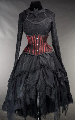 Jupe Gothique à Volants 13 Jupe Gothique à Volants -Cosplay black ruffle skirt bat blouse 1 41 900