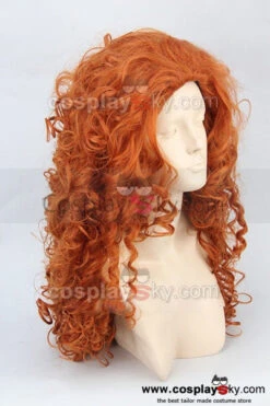 Rebelle Princesse Merida Cosplay Perruque -Cosplay brave princess merida orange curly wig cosplay heat resistant 5 3