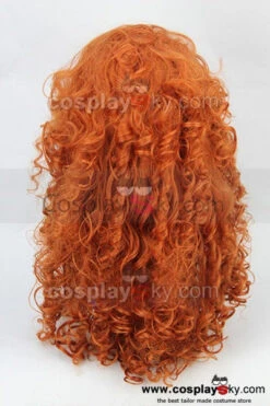 Rebelle Princesse Merida Cosplay Perruque -Cosplay brave princess merida orange curly wig cosplay heat resistant 6 3