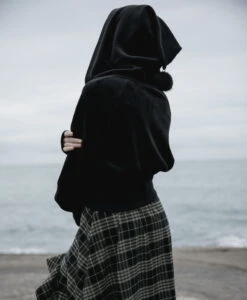 Veste Zippée PUNK RAVE 'lune Noire' -Cosplay c655 900