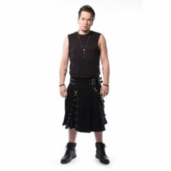 Kilt Noir POIZEN INDUSTRIES -Cosplay callekiltmensblackchemicalblack420 900