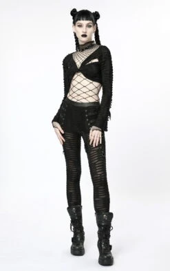 Haut Gothique En Tissu Mesh Grosses Mailles -Cosplay capture one catalog18906 900